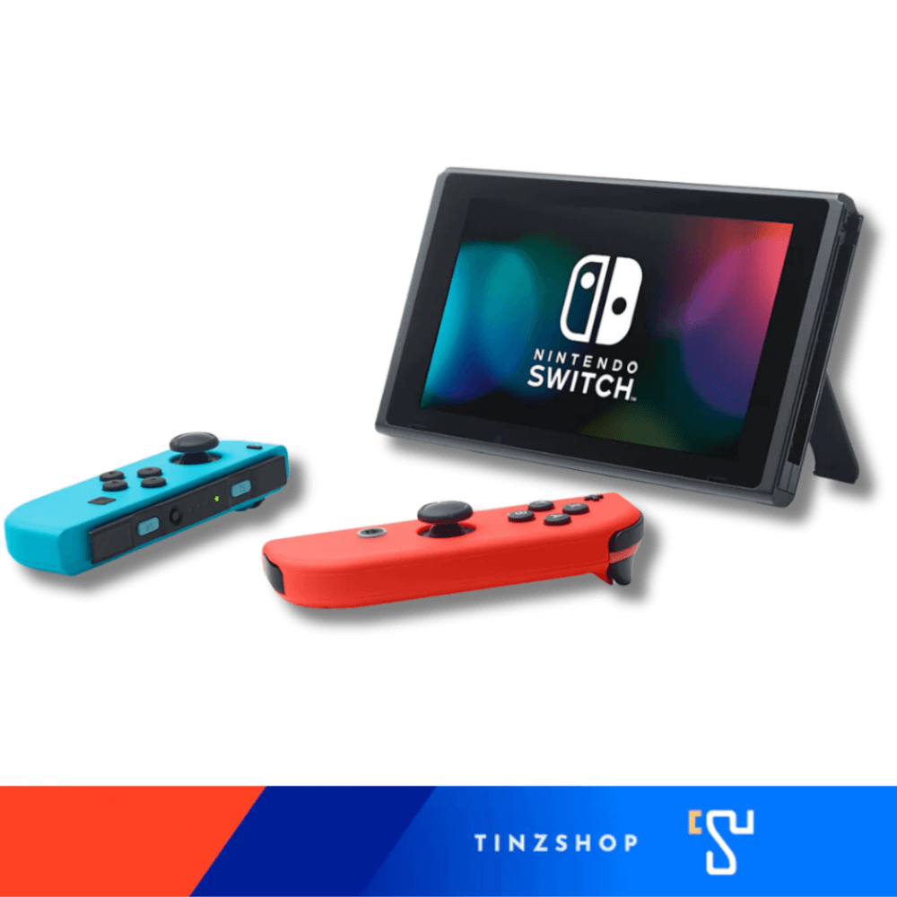 เครื่องเกม Nintendo Switch กล่องแดง สีนีออน
